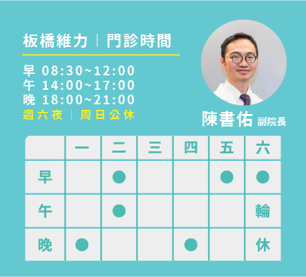 陳書佑醫師門診時間表