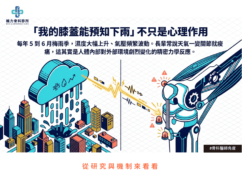 骨科醫師解析氣壓、濕度與關節炎的科學關聯