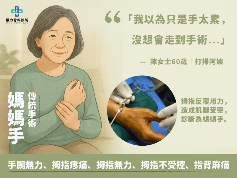 媽媽手傳統手術